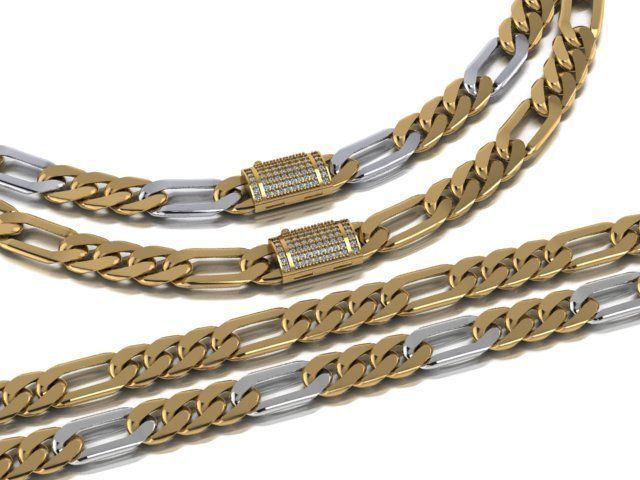 cuban link 3D print model_10