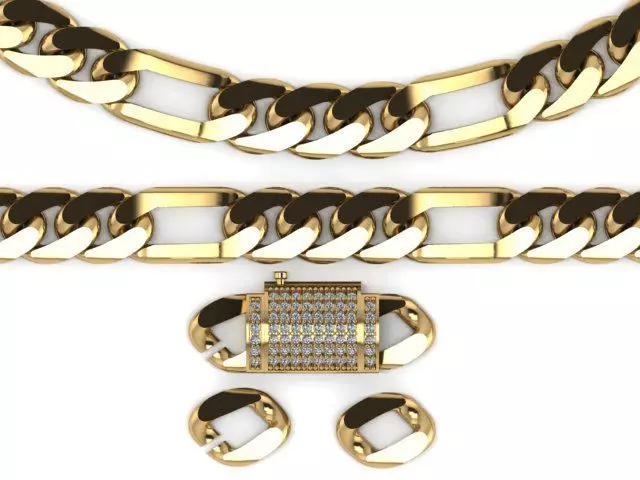 cuban link 3D print model_0