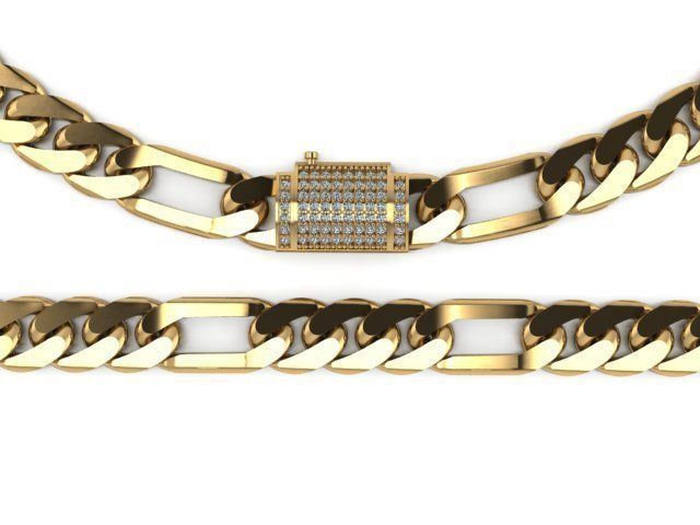 cuban link 3D print model_6