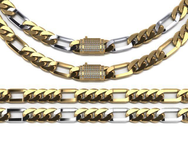 cuban link 3D print model_1