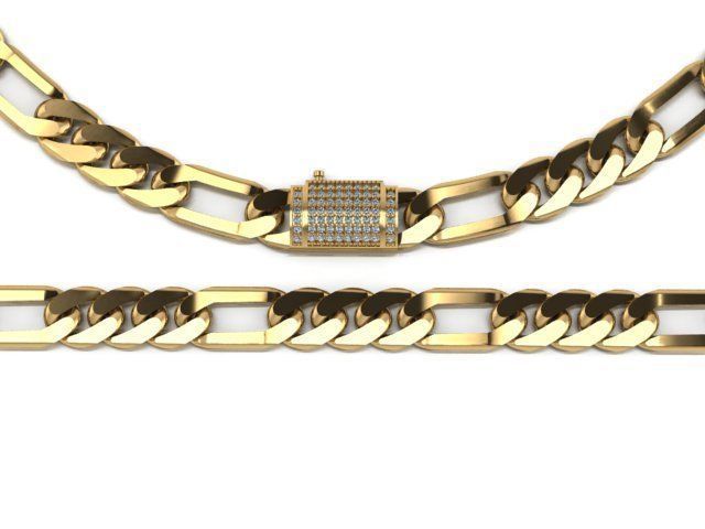 cuban link 3D print model_5