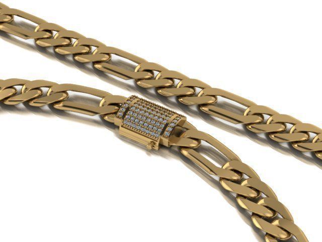 cuban link 3D print model_8