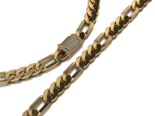 cuban link 3D print model_7
