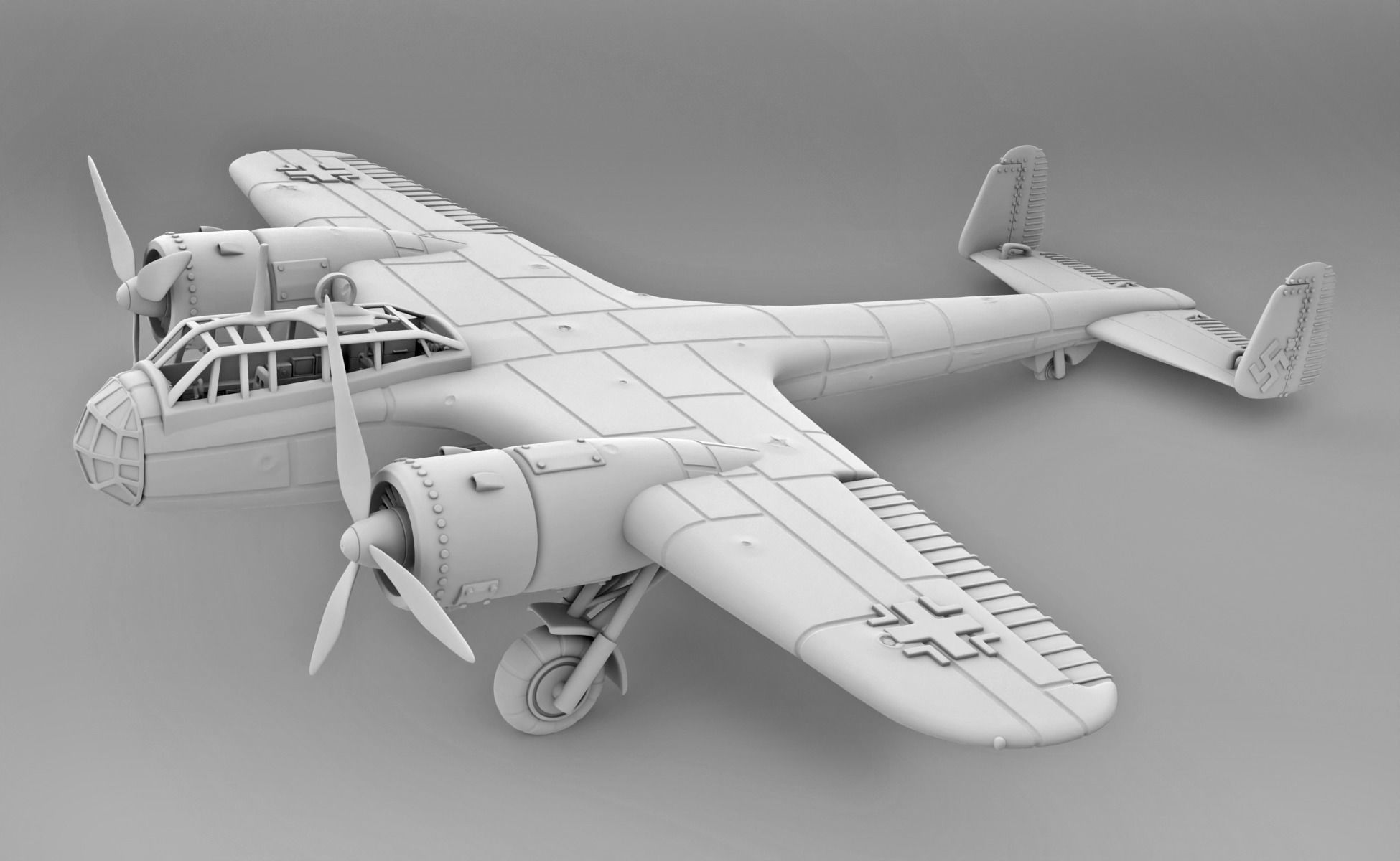 German plane Dornier Do 3D print model_2