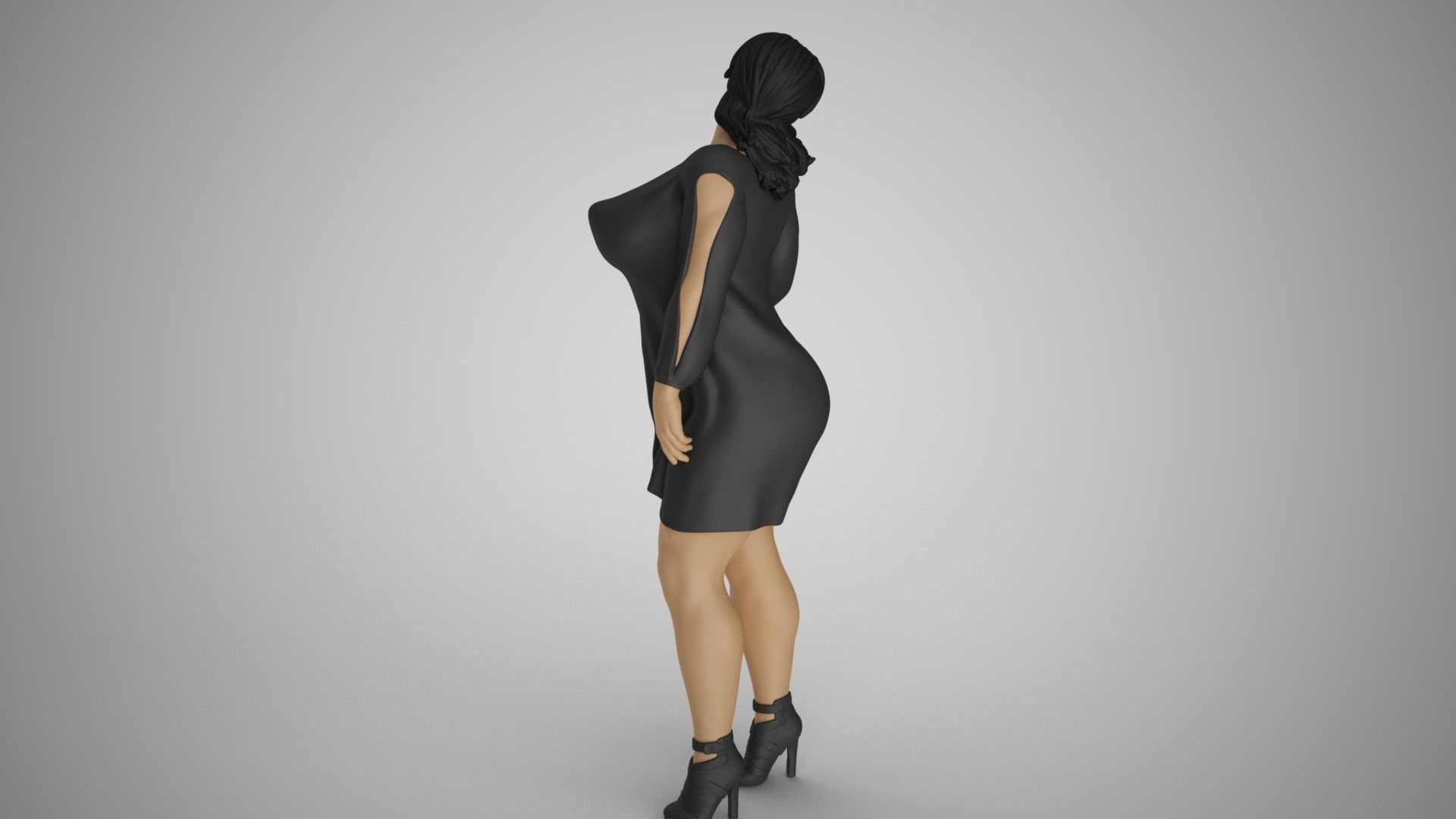 Reckless Heavy Woman 3D print model_8
