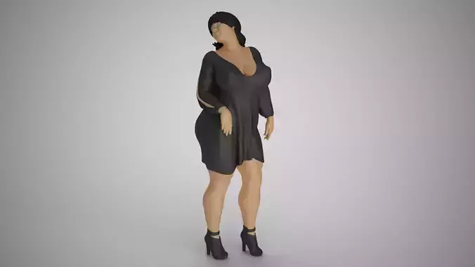Reckless Heavy Woman 3D print model