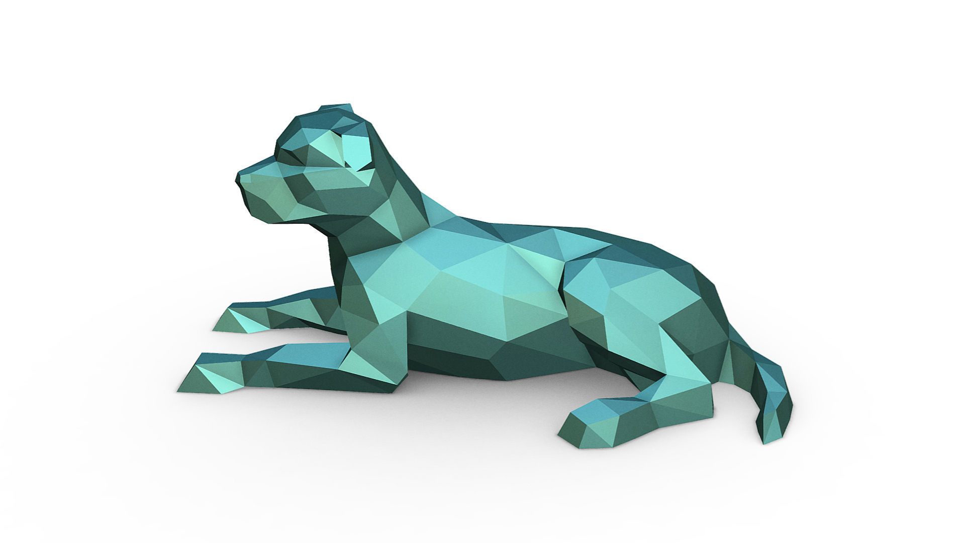 staffy staffordshire bull terrier 3D print model_1