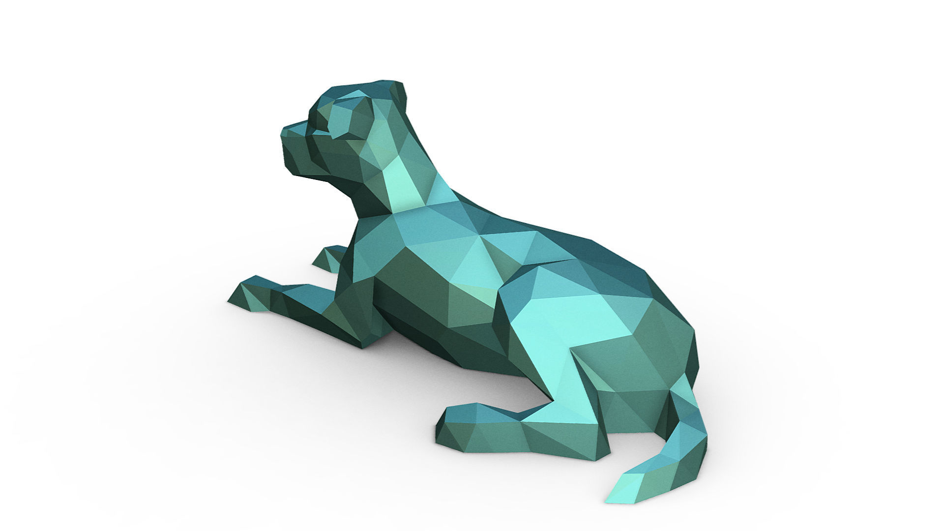 staffy staffordshire bull terrier 3D print model_2