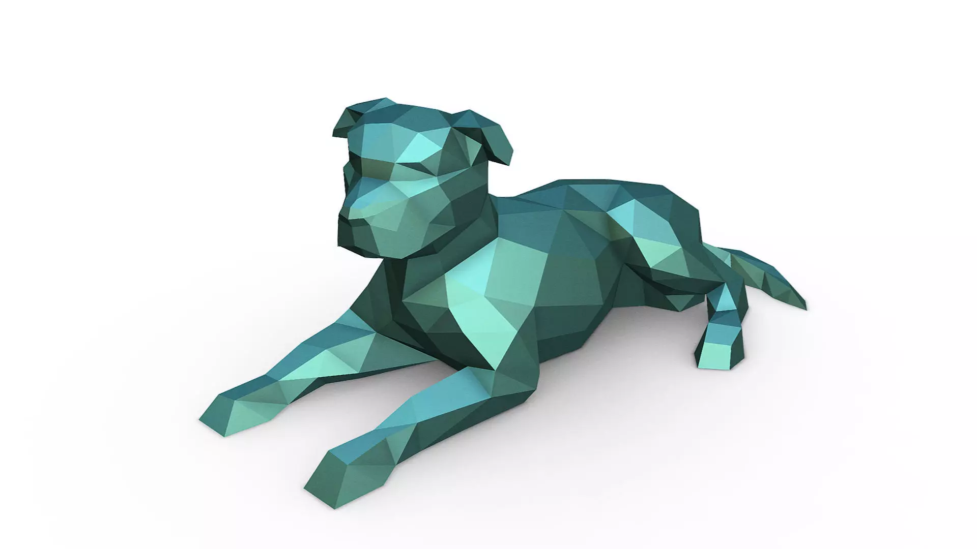 staffy staffordshire bull terrier 3D print model_0