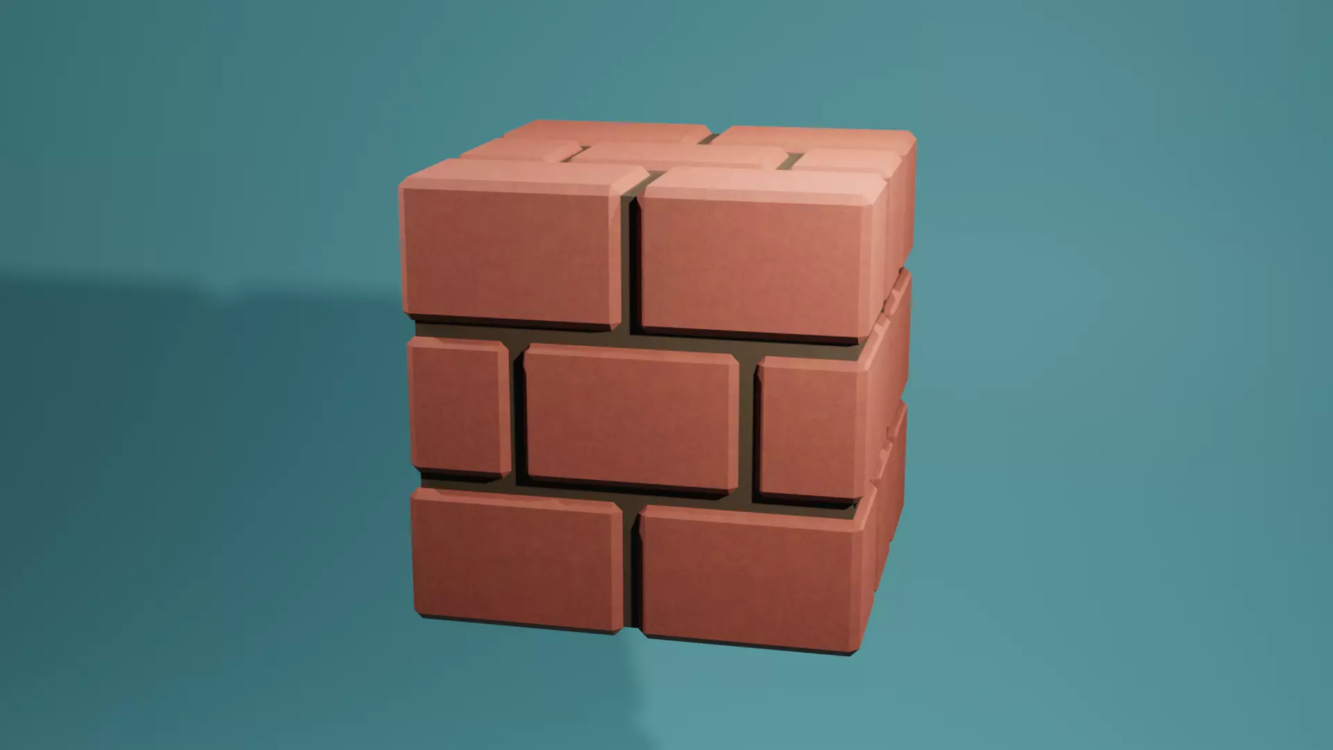 Game asset Brick 3D model_0