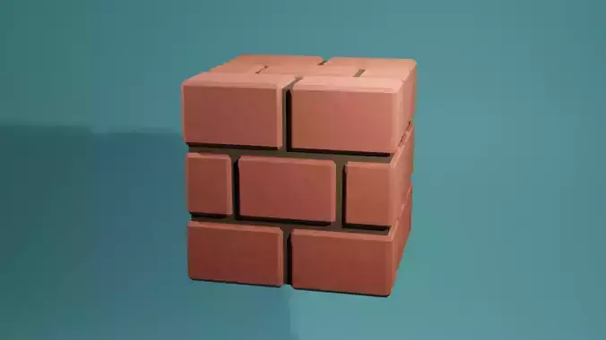 Game asset Brick 3D model