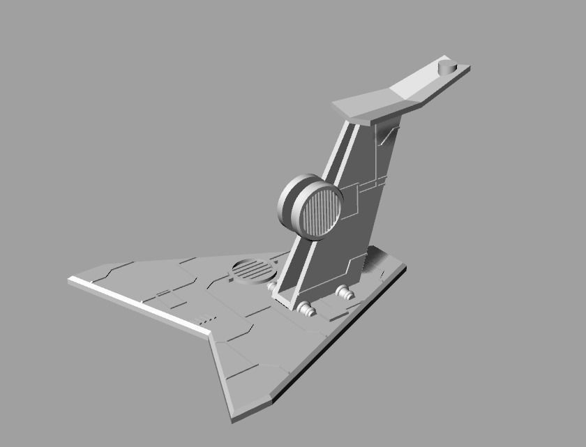 X-Wing Flight Stand StarWars Micro Galaxy Squadron 3D print  3D print model_1