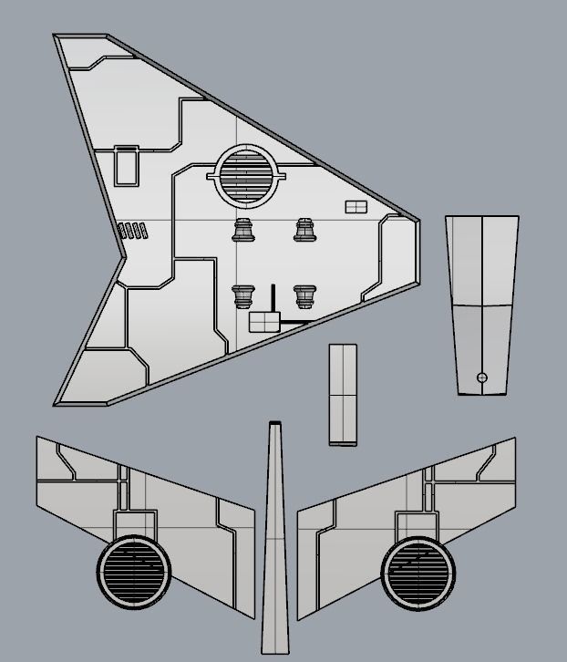 X-Wing Flight Stand StarWars Micro Galaxy Squadron 3D print  3D print model_2