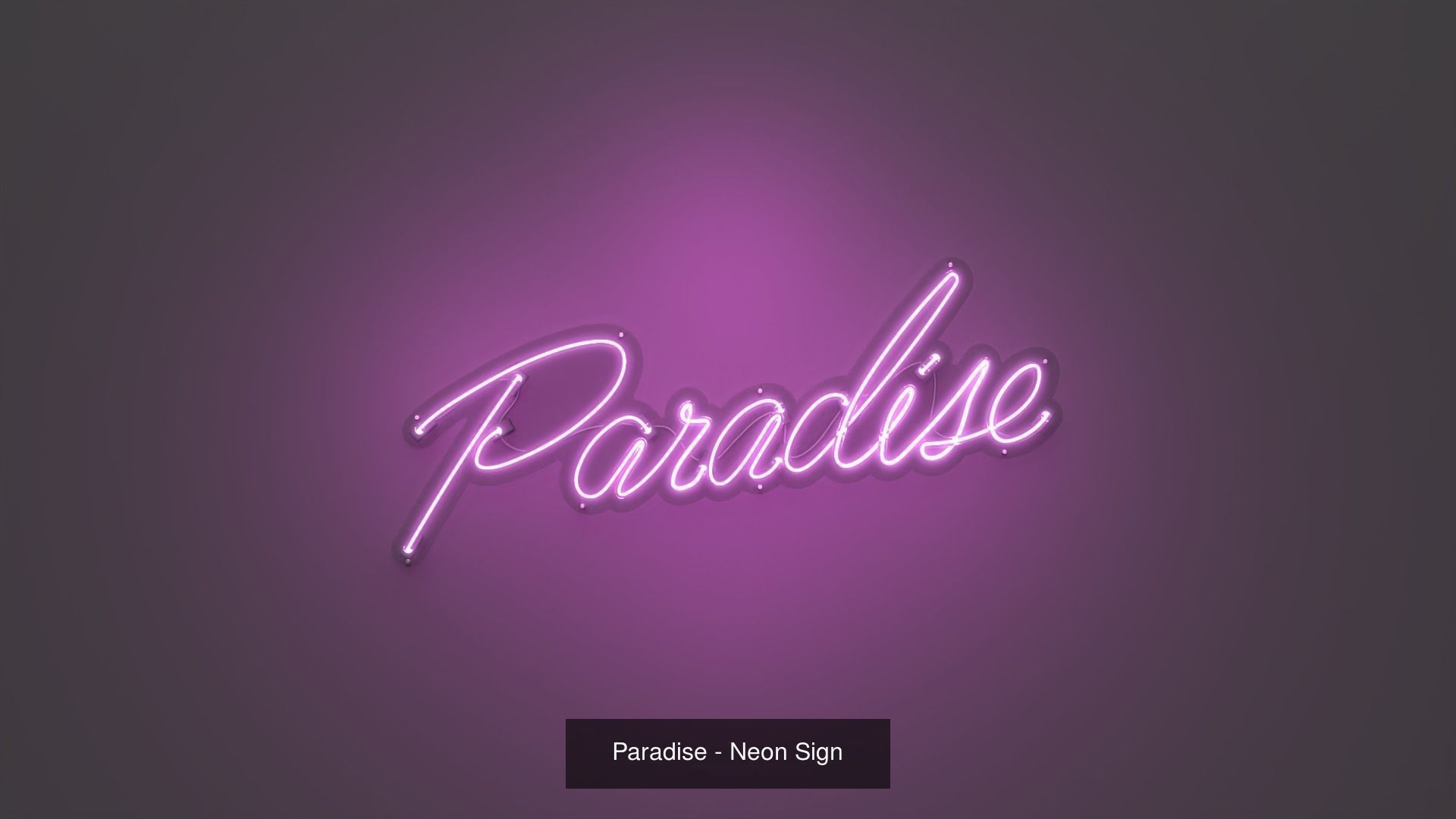 Lettering Pack 3 - Neon Signs 3D Model Collection_8