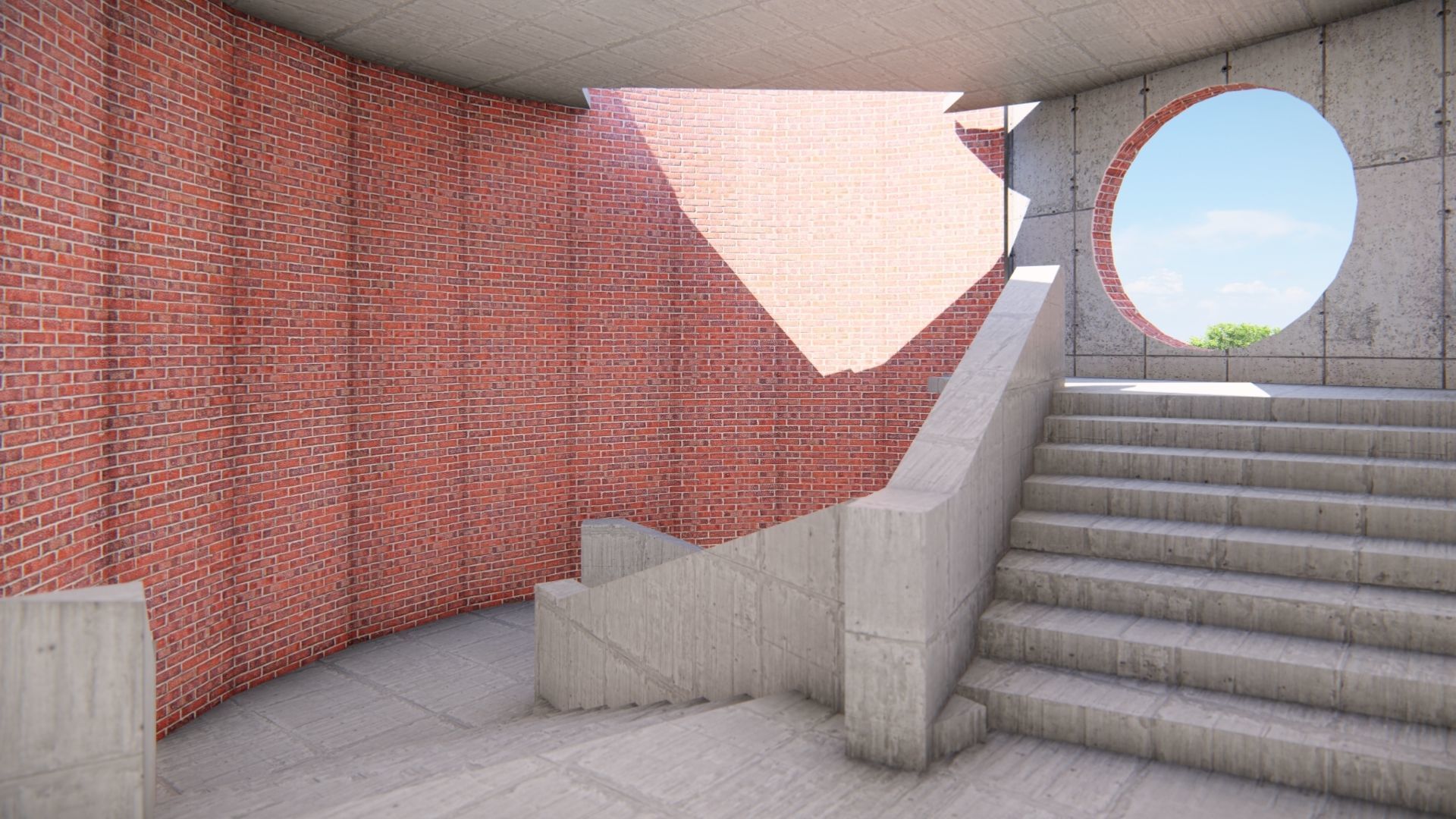 UNIVERSITY CAMPUS SKETCHUP MODEL Low-poly 3D model_14