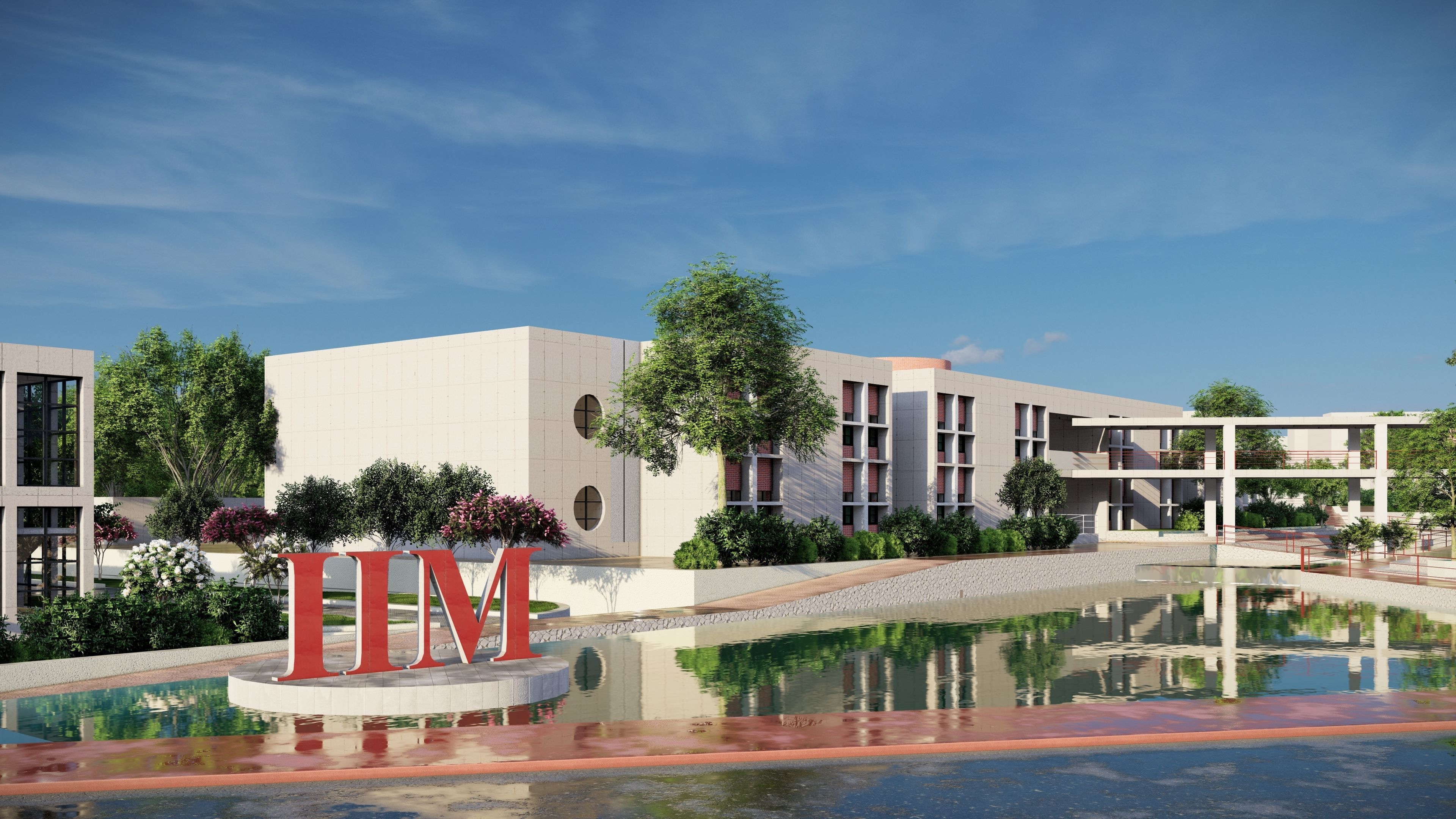 UNIVERSITY CAMPUS SKETCHUP MODEL Low-poly 3D model_19