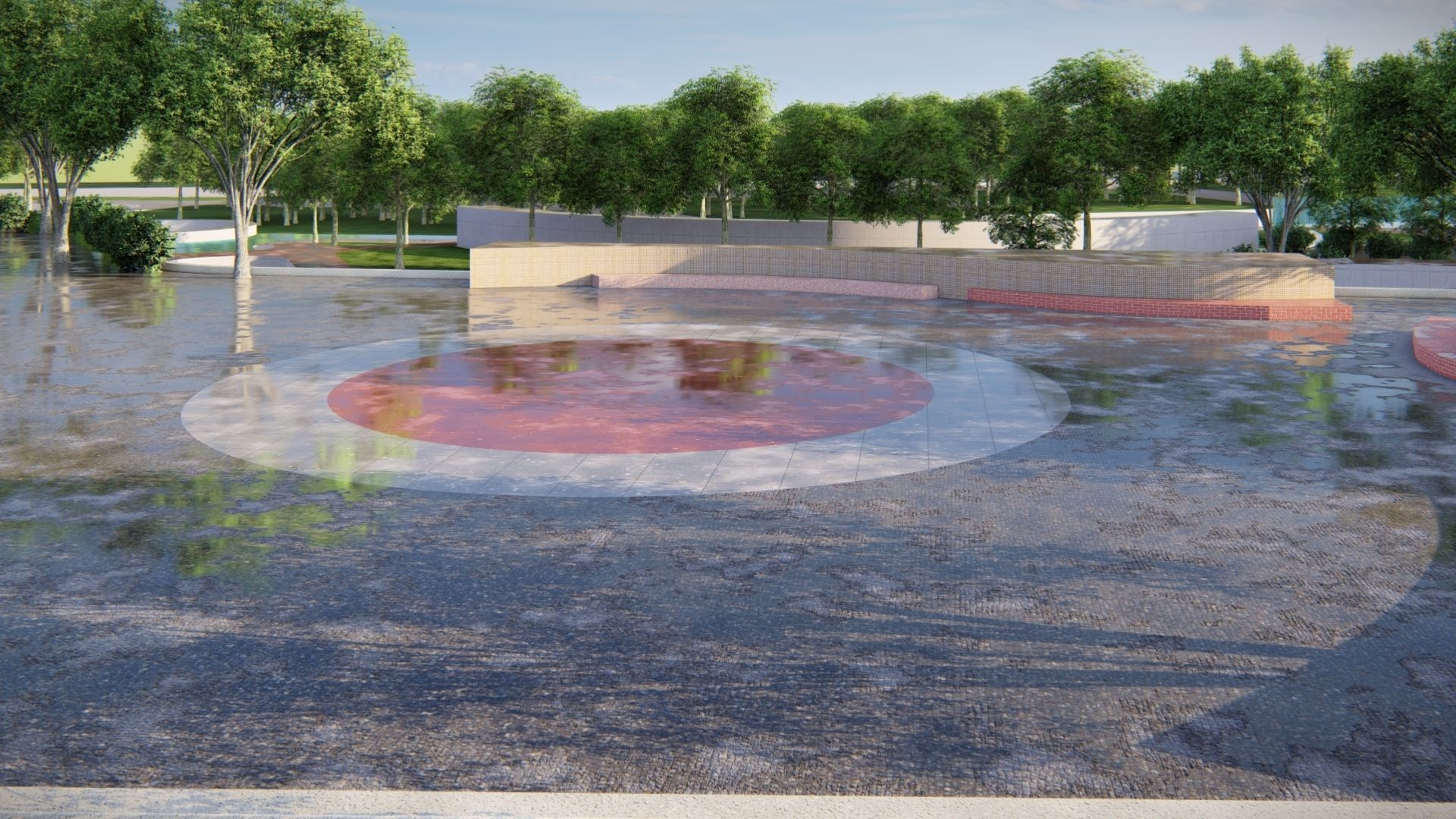 UNIVERSITY CAMPUS SKETCHUP MODEL Low-poly 3D model_23