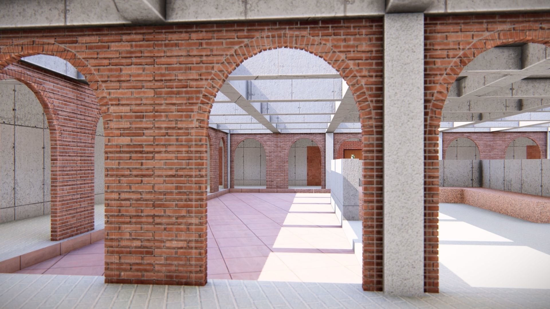 UNIVERSITY CAMPUS SKETCHUP MODEL Low-poly 3D model_1