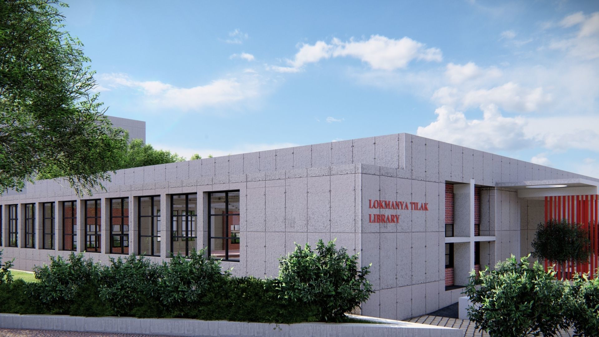 UNIVERSITY CAMPUS SKETCHUP MODEL Low-poly 3D model_12