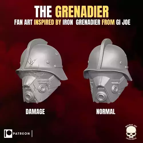 The Grenadier fan art heads for action figures