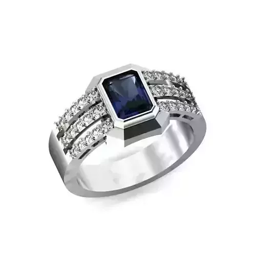 stylish men ring with diamonds stylish 448