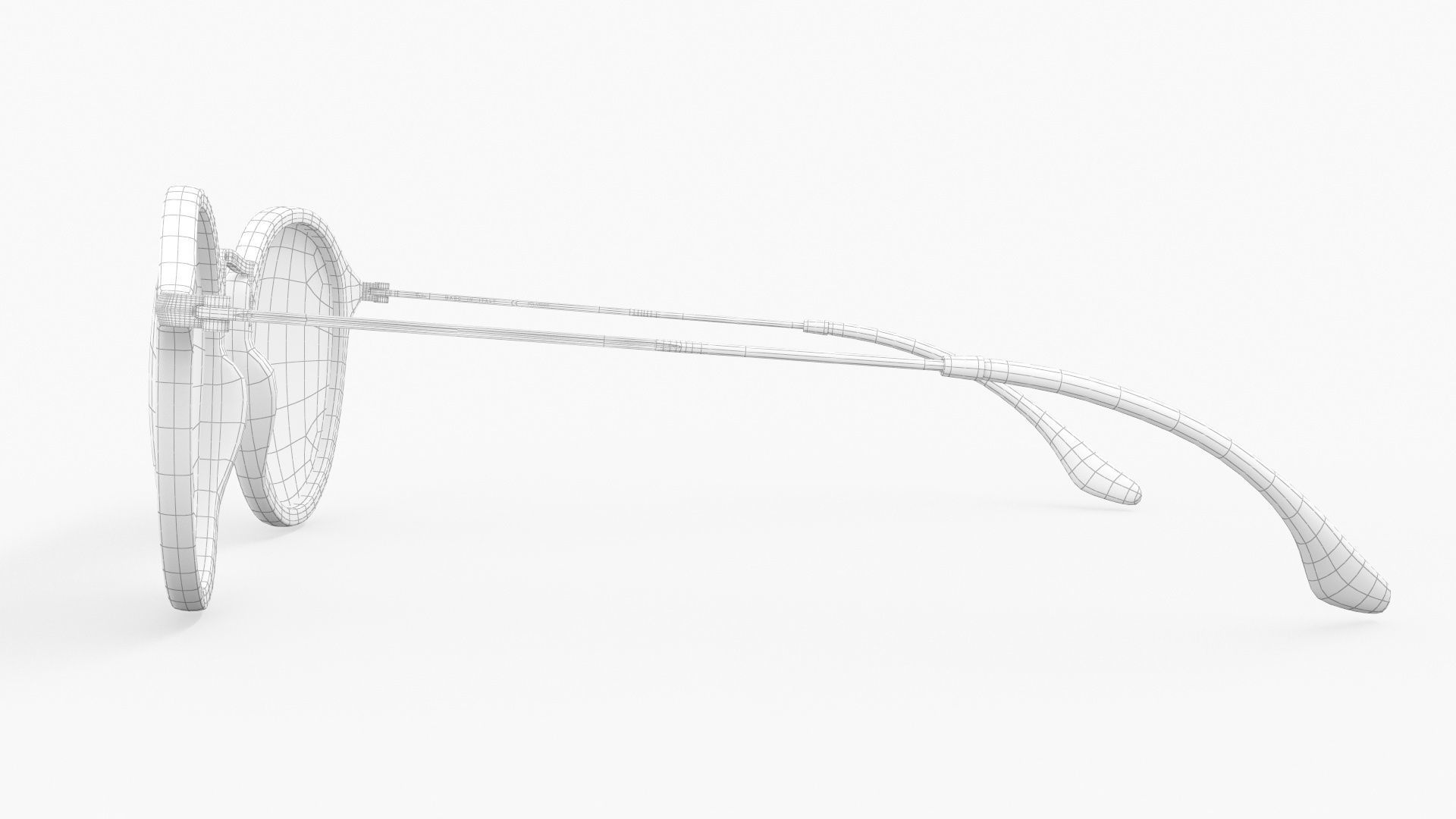 Sunglass Ray Ban Round Fleck Pop Polarized Grey Classic Tortoise 3D model_9