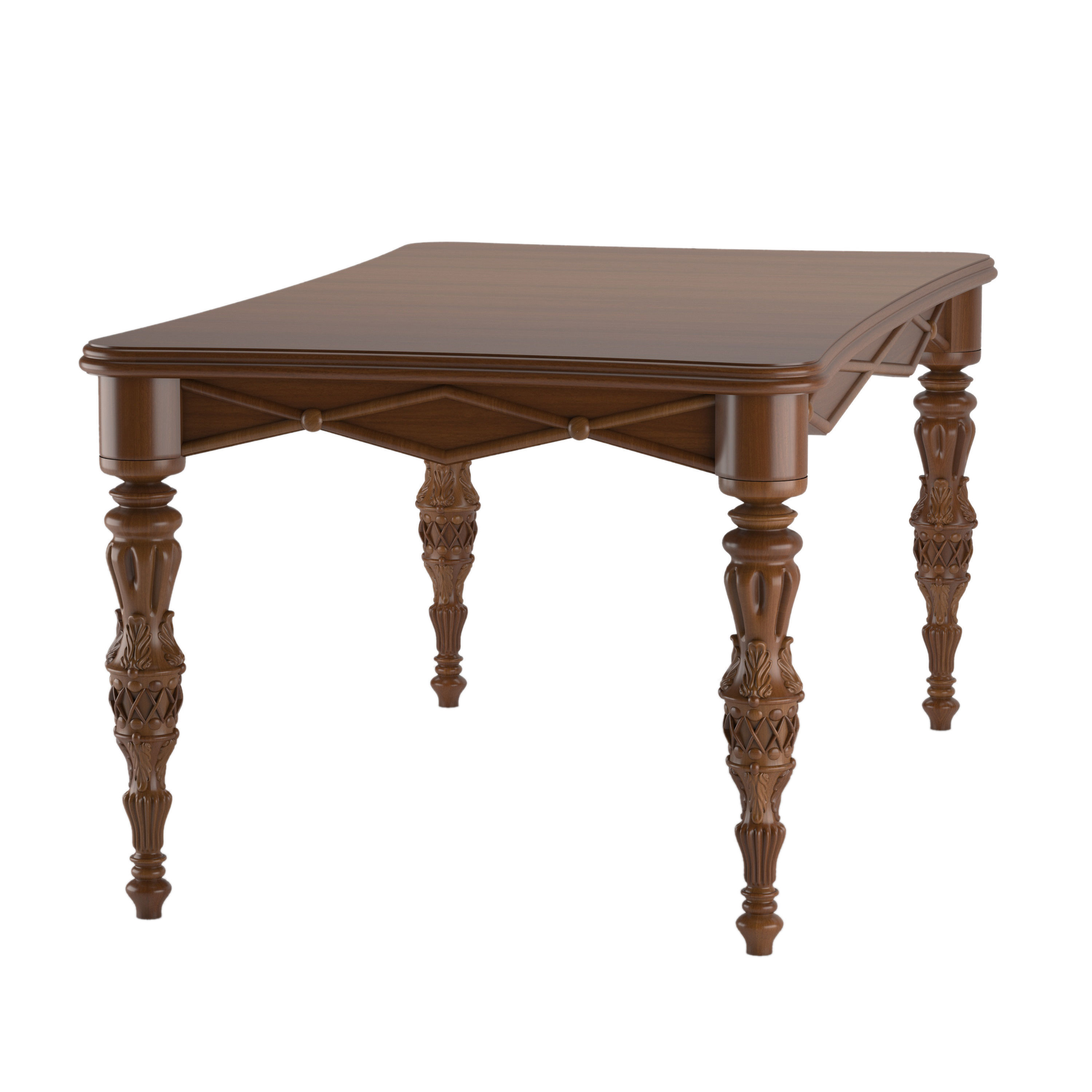 Carved table 6 3D model_4