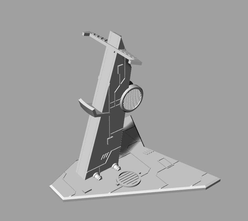 Slave I  Starship Flight Stand Star Wars Micro Galaxy Squadron  3D print model_2