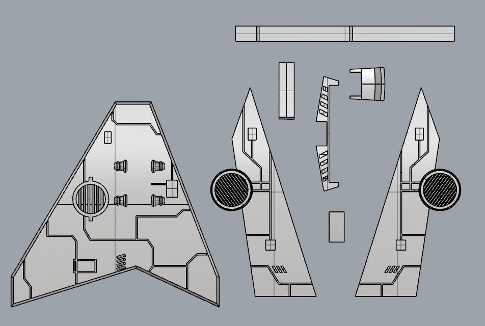 Slave I  Starship Flight Stand Star Wars Micro Galaxy Squadron  3D print model_3