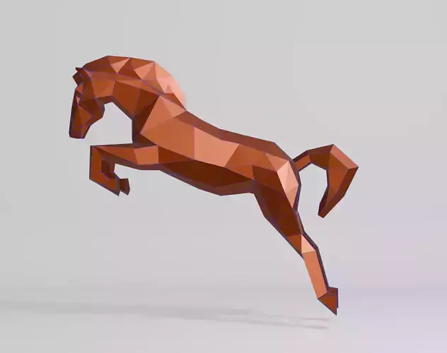 Polygonal Jumping Horse