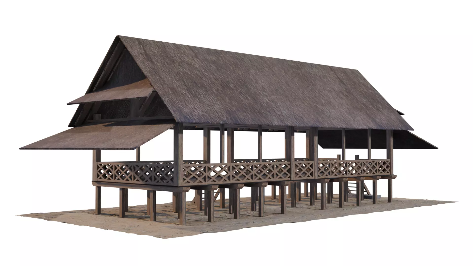 Rumah Adat Baileo - Maluku 3D model