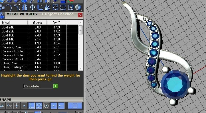 swirl pendant 3D print model_5