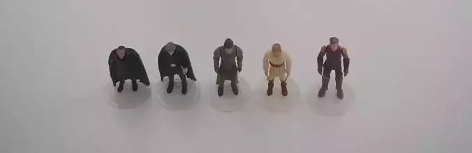 Figure Stand for Star Wars Micro Galaxy Squadron 3D print model Free 3D print model