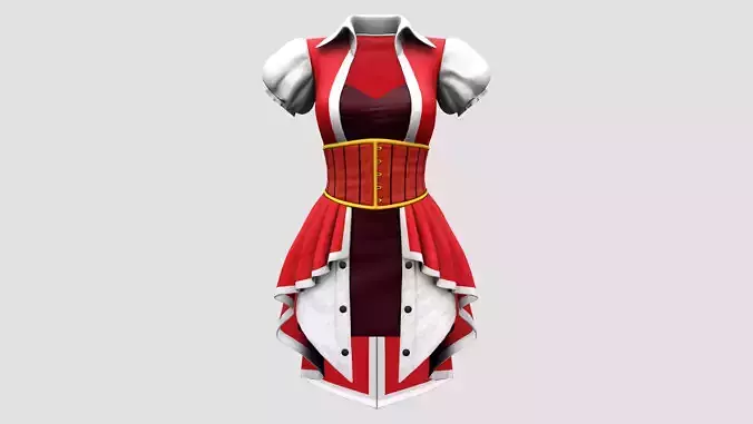 Red Witch Cosplay Uniform Costume