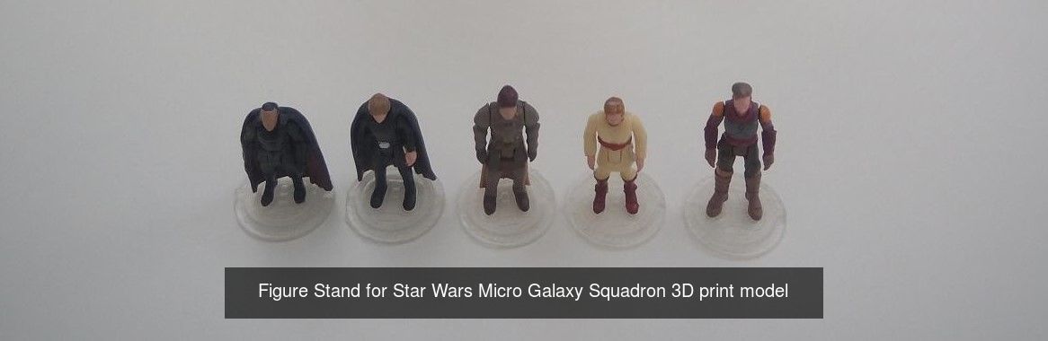 Jazwares Star Wars Micro Galaxy Squadron Flight Display Stands 3D Model Collection_5