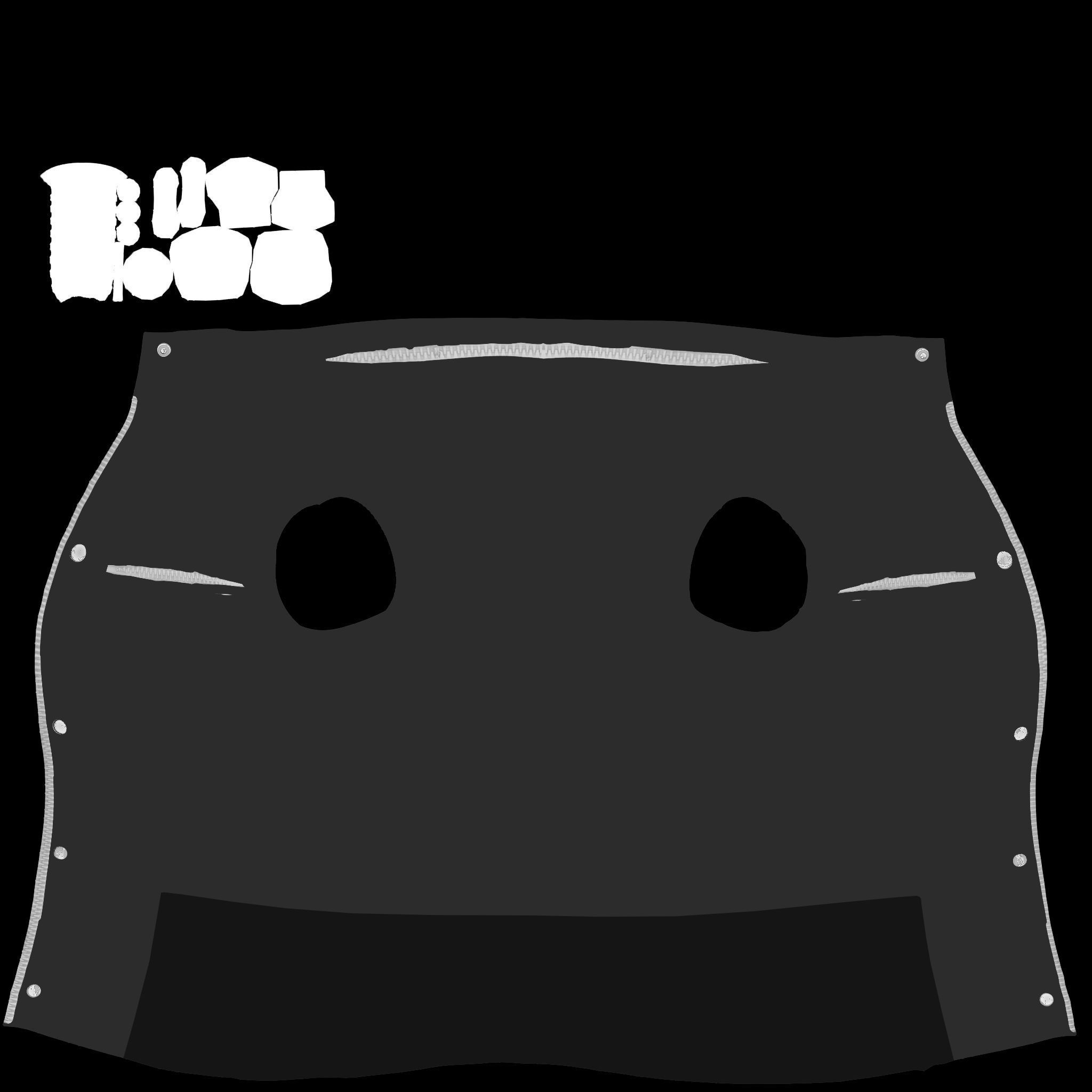 Female Army Green Urban Vest Low-poly 3D model_11