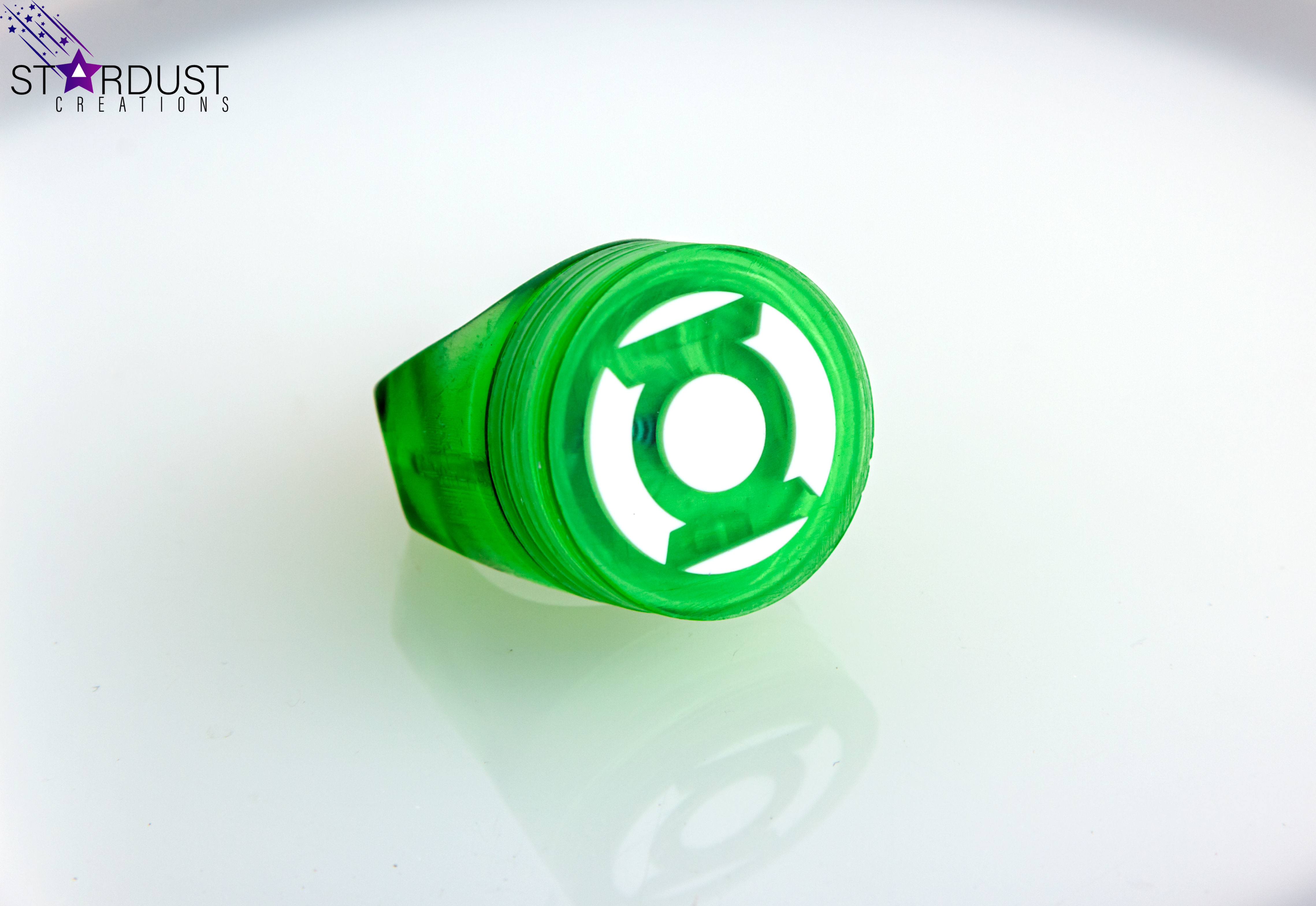 Green Lantern Ring with LED light 3D print model_4