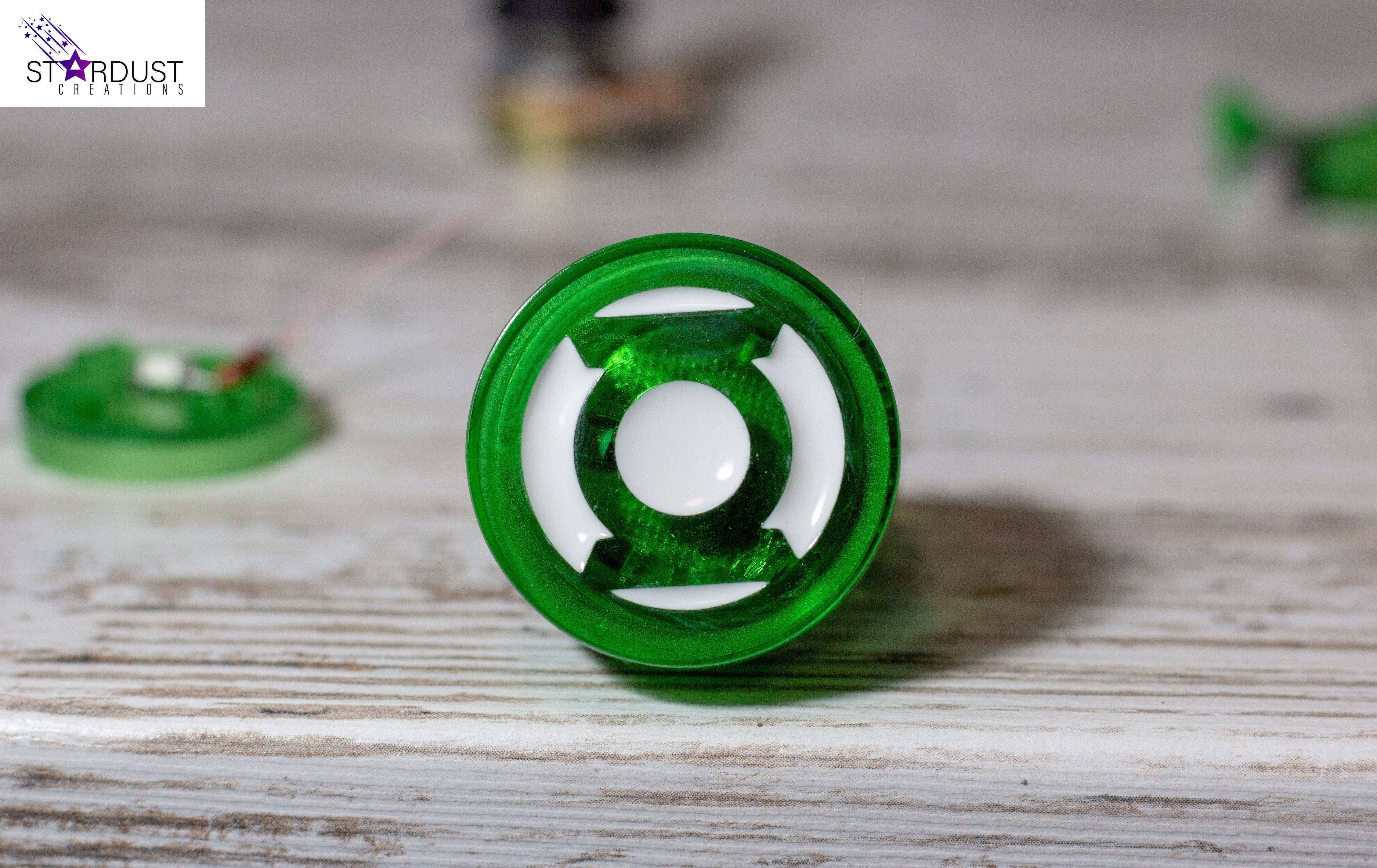 Green Lantern Ring with LED light 3D print model_5