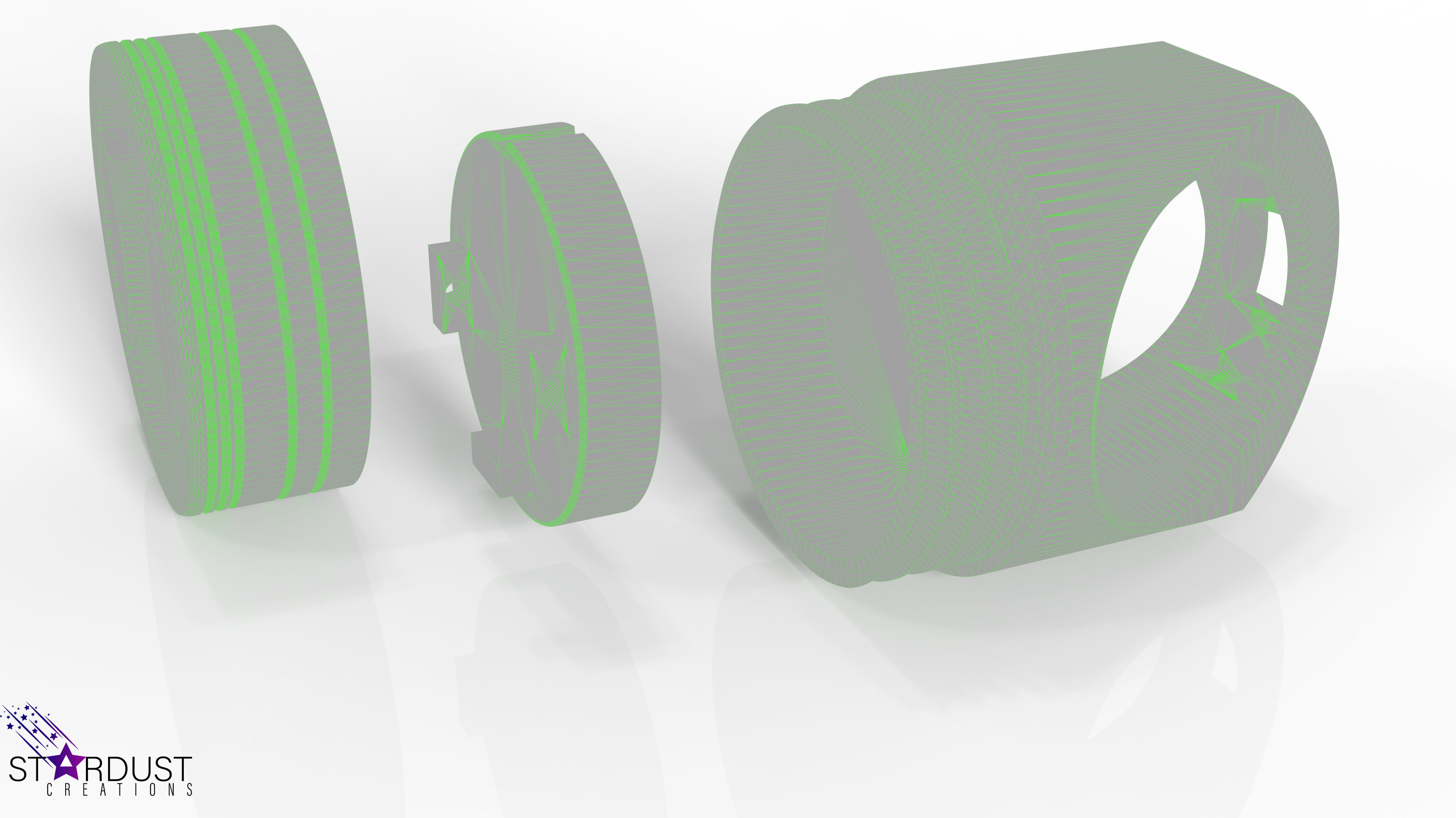 Green Lantern Ring with LED light 3D print model_8