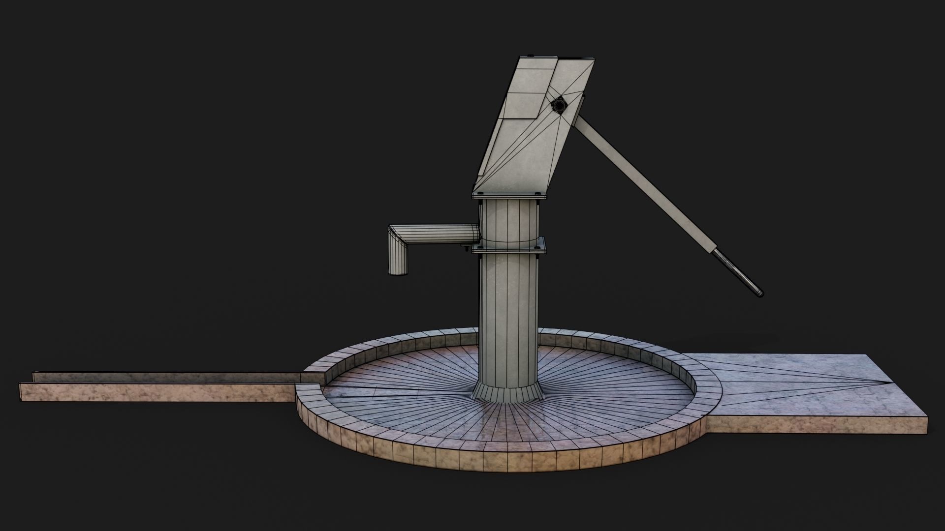 Water stream pump Low-poly 3D model - GameReady Low-poly 3D model_8