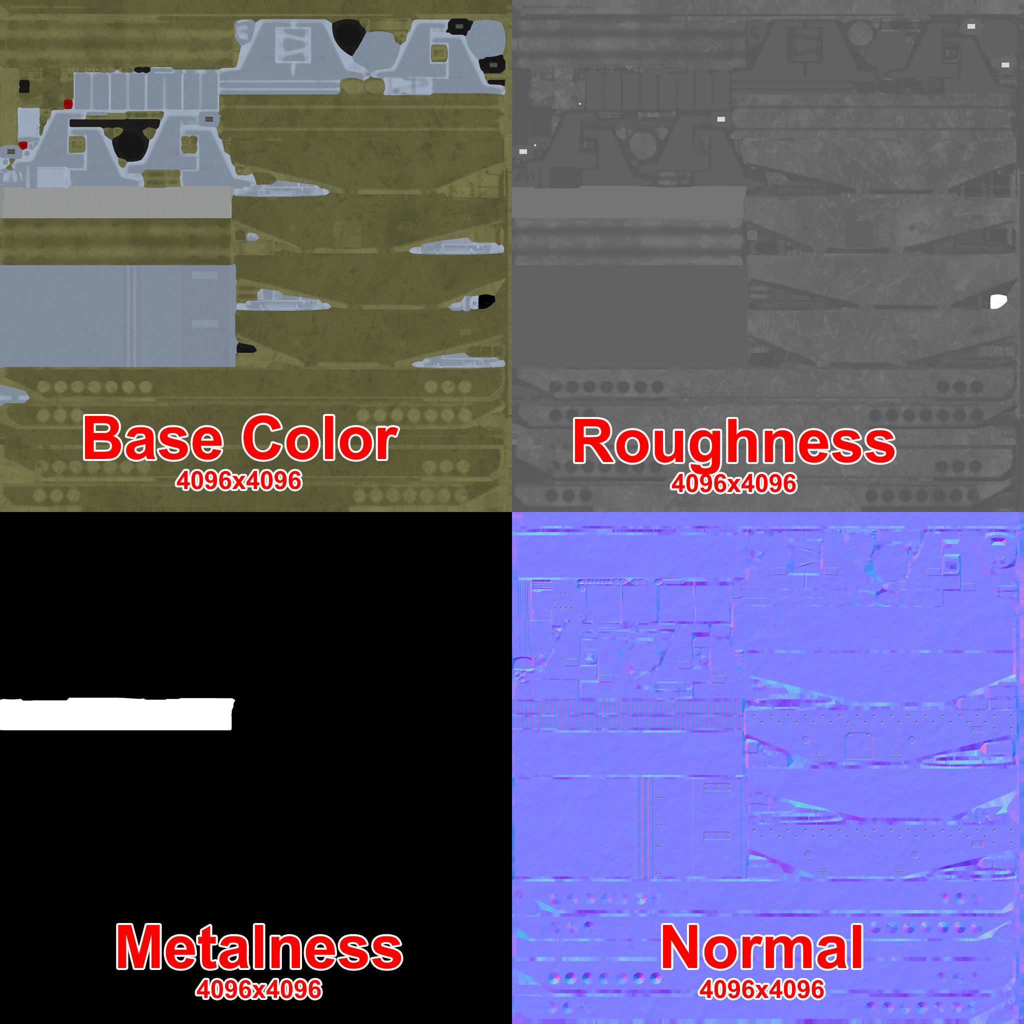 2k8 Falanga Rocket Launcher Low-poly 3D model_12