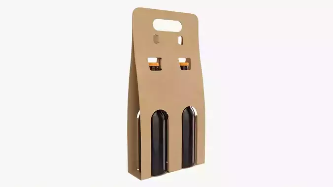 Beer bottle cardboard carrier 02