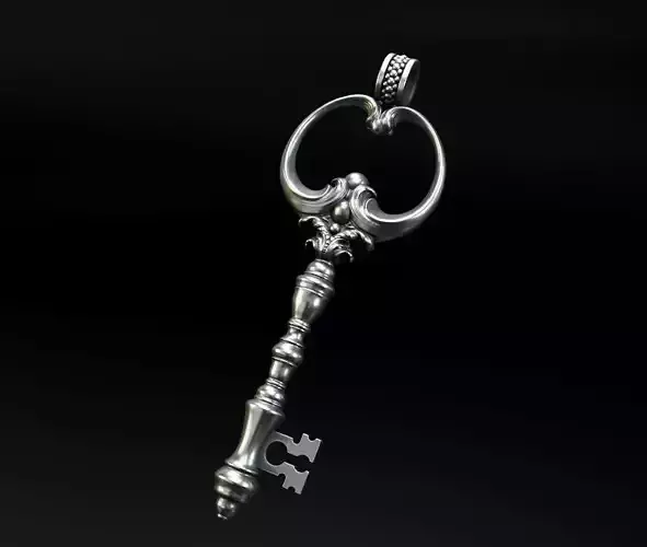 Key Gothic Decorative Jewelry - 3D Model to print 001 3D print model