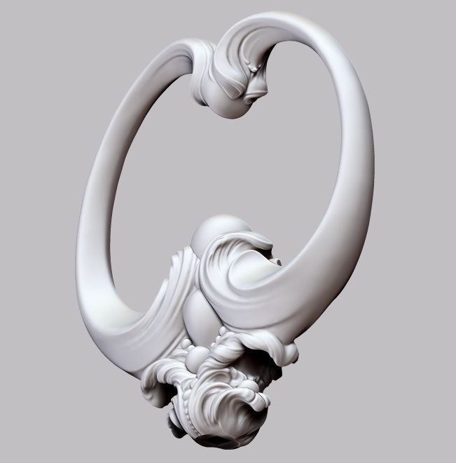 Key Gothic Decorative Jewelry - 3D Model to print 001 3D print model_25