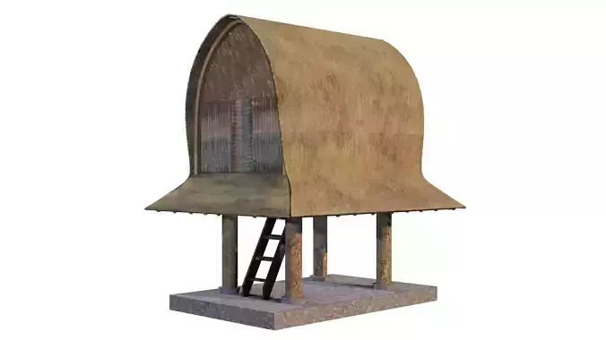 Rumah Adat Bale Lumbung - NTB 3D model