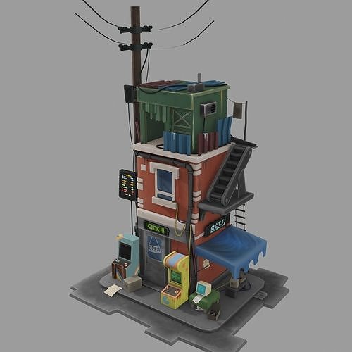 a shop 3D model