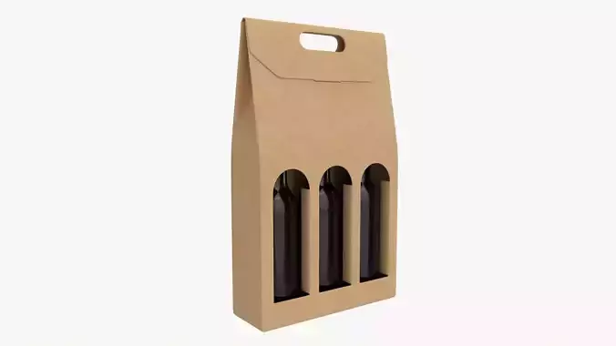 Beer bottle cardboard carrier 04