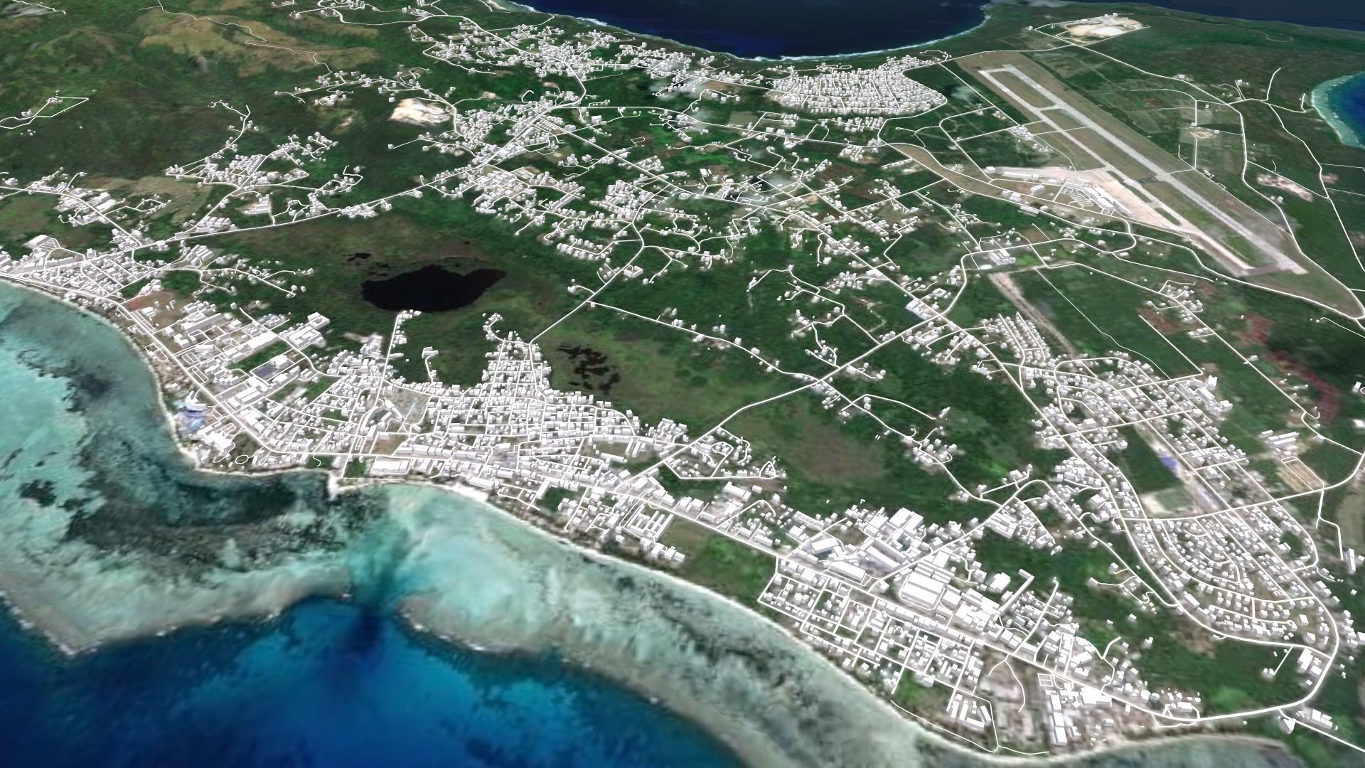Saipan Island 3D model_4