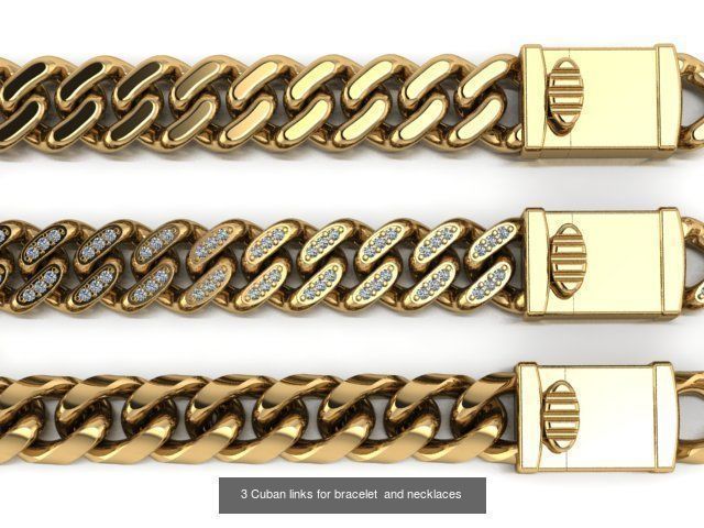 A collection of cuban link models _3