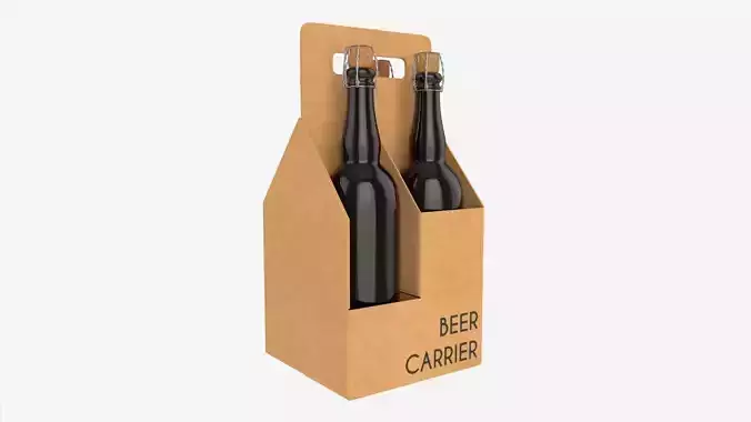 Beer bottle cardboard carrier 05